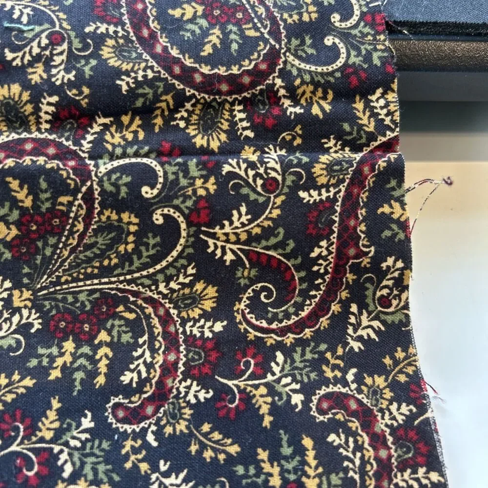 Vintage Cranston Print Works VIP USA Floral Cotton Quilting Fabric Florals 2 Pc
